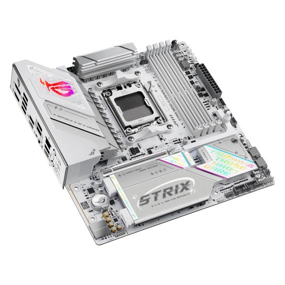 Материнcкая плата ASUS ROG STRIX B850-G GAMING WIFI sAM5 B850 4xDDR5 M.2 HDMI DP WiFi BT mATX белий 90MB1M30-M0EAY0 | Зображення 7