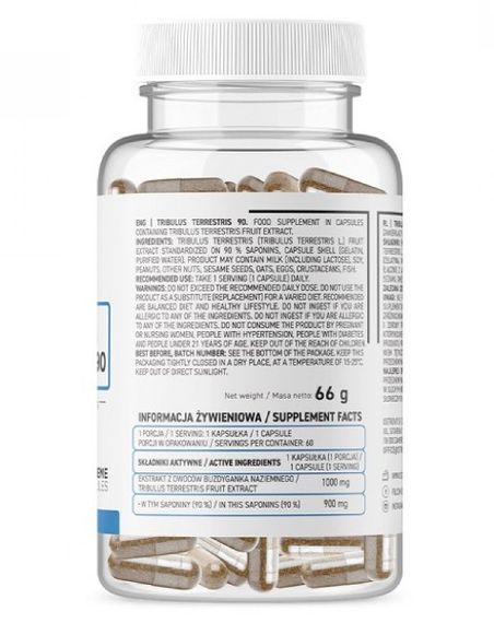 Трибулус OstroVit Tribulus Terrestris 90 60 Caps | Зображення 1