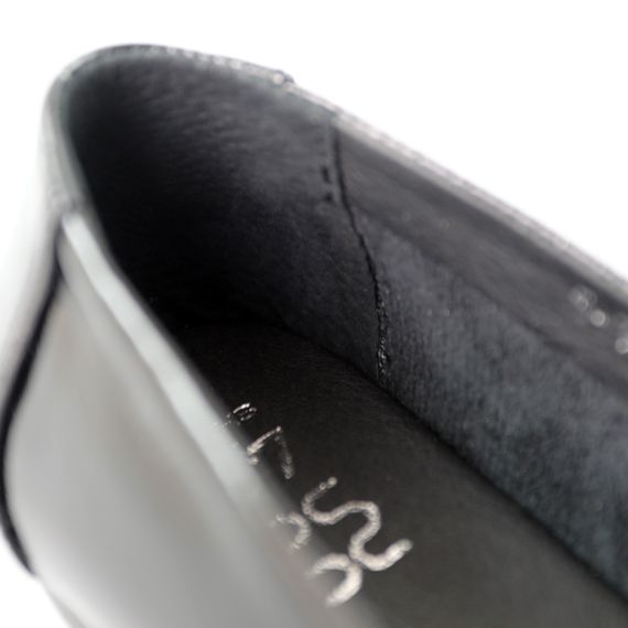 Туфлі жіночі шкіряні лак 591365 Чорні 36 37 38 39 40 41 | Зображення 4