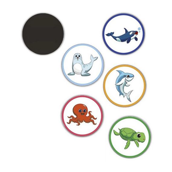 Наклейки для приучения ребенка к горшку "Морские животные" MGZ-0732, 5 шт