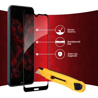 Стекло защитное Intaleo Full Glue Nokia C30 4G (1283126528828) | Зображення 3
