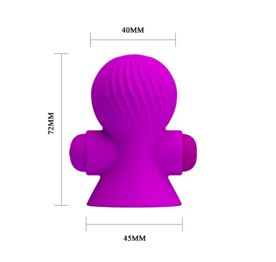 Вібростимулятори для сосків PRETTY LOVE — Nipple Sucker фіолетовий Sex Aura | Зображення 5