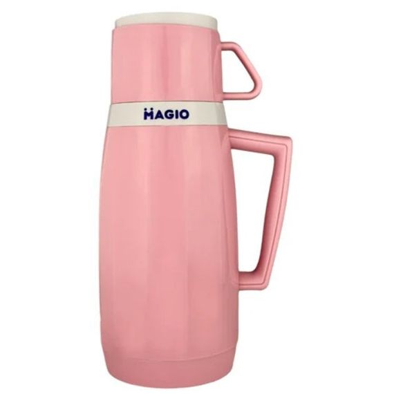 Термос Magio MG-1051P зі скляною колбою. NM-493 Колір: рожевий | Зображення 3