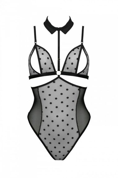 Боди Passion Dominica Body Бежево-черное L/XL | Зображення 5