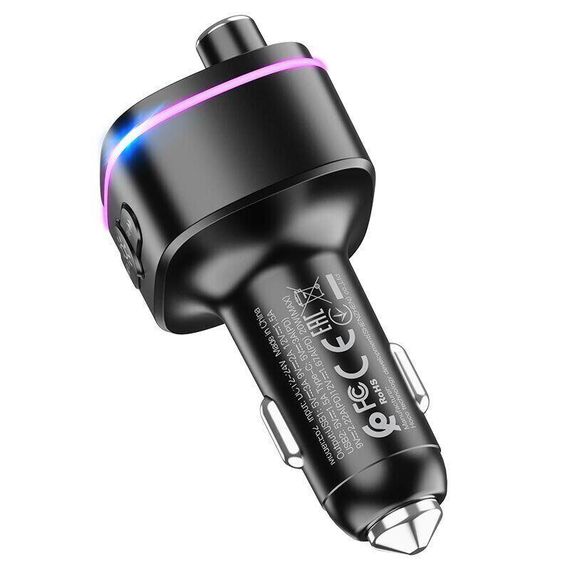 FM-модулятор HOCO E62, Black, Box | Зображення 5