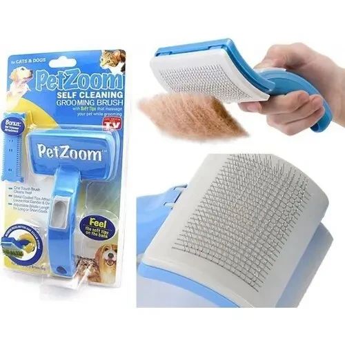 Щітка для тварин Pet Zoom Self Cleaning Grooming Brush | Зображення 3