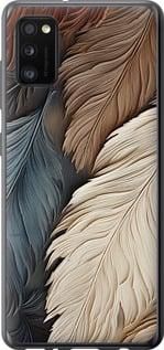Чехол на Samsung Galaxy A41 A415F Листья в стиле бохо из пластика FCh_096596