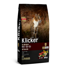 Сухий корм Klicker Холістик беззерновий для дорослих котів з Ягням 300 г
