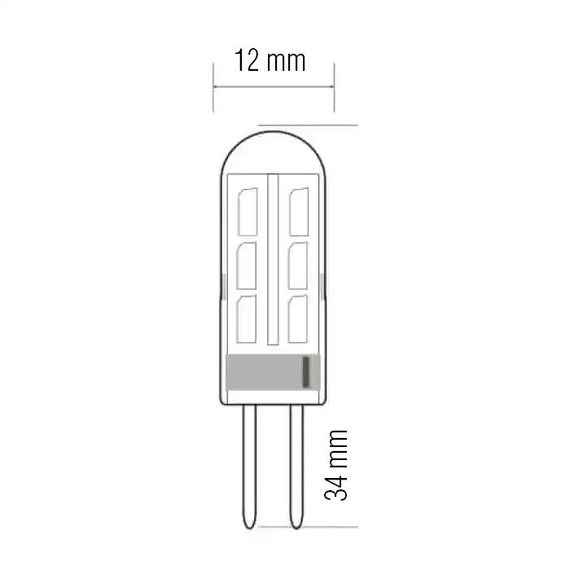 Світлодіодна лампа !! 12 V !! MIDI 1.5W G4 6400К (001-012-0002-020) | Зображення 1
