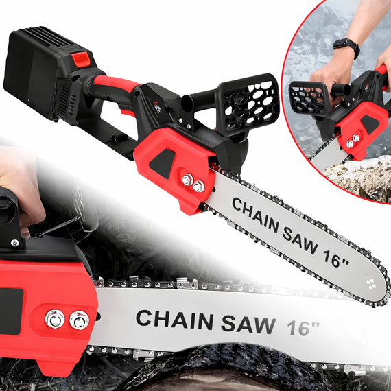 Аккумуляторная цепная пила Electric SAW 16 дюймов в чемодане + 2 аккумулятора RED | Зображення 1
