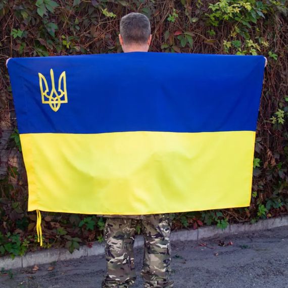 Прапор України з гербом 150х90 см Kirasa (Арт.KI305) | Зображення 2