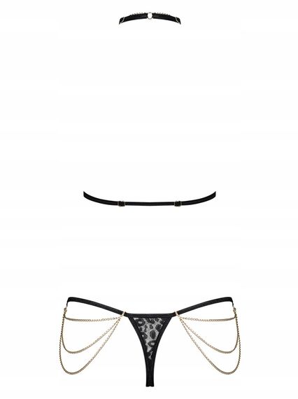 Комплект з ланцюжками Obsessive Pantheria 2-pcs set black S/M | Зображення 3