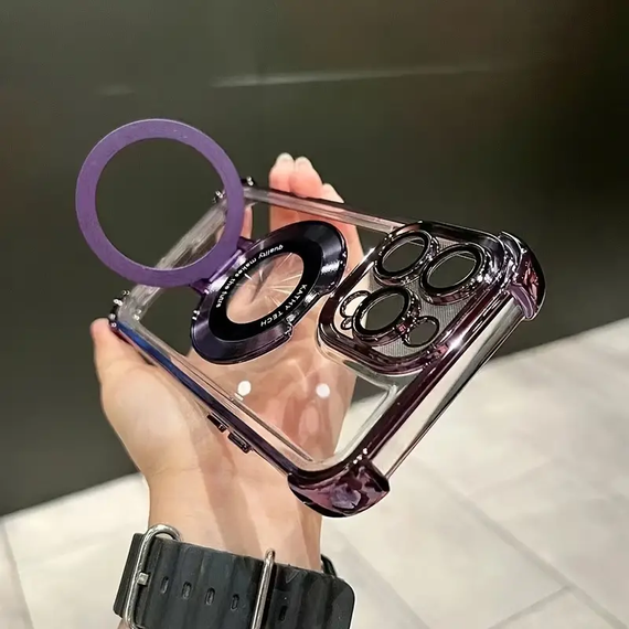Силіконовий чохол з кільцем для iPhone 14 Pro Max колір Фіолетовий | Зображення 4
