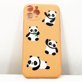 Чохол для Apple Iphone 11 Pro панда .Колір: персиковий ES-99