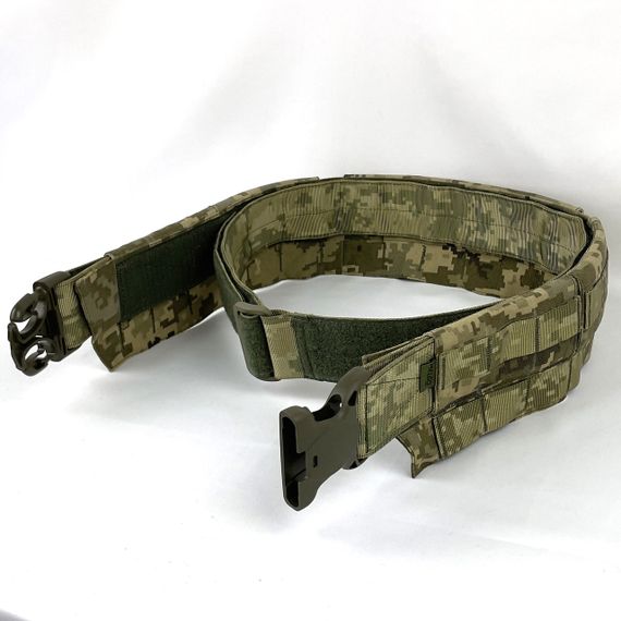 Пояс двойной тактический разгрузочный быстросбросный IRR Cordura 500 D Пиксель ММ-14 (pixel) MELGO M | Зображення 3