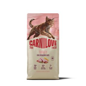 Корм сухий Carnilove True Fresh Turkey Sterilised для стерилізованих котів індичка 6 кг