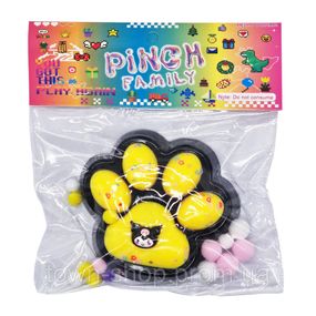 Антистресс Сквиш "Мягкие кошачьи лапки Kuromi" SKK-120(Yellow) размер 12х10 см