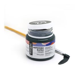 Акрилова фарба глянцева Чорно-зелена Brushme AP5062 50 мл