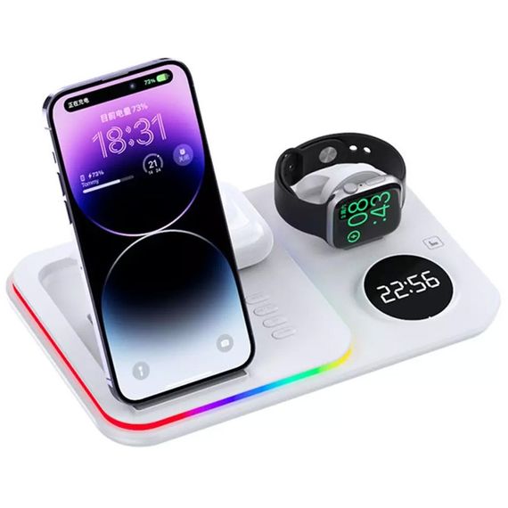 БЗУ + часы A82 4in1 White