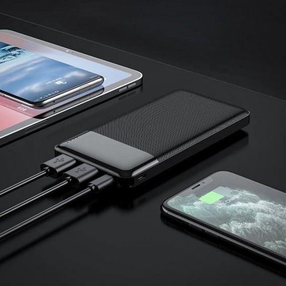 Павербанк зовнішній акумулятор XPRO J72 10000 mAh з індикацією заряджання чорний (32553-01) | Зображення 3