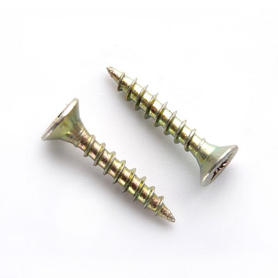 Саморіз універсальний 3,0*20 з потайною головкою цинк жовтий (пач 200 шт.) APRO 1013020-11 | Зображення 1