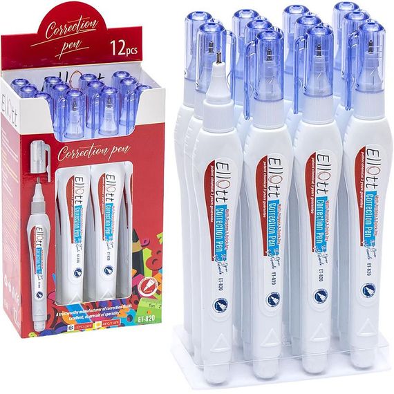 Канцелярський коректор-ручка "Ellott" ET820E 5 мл | Зображення 1