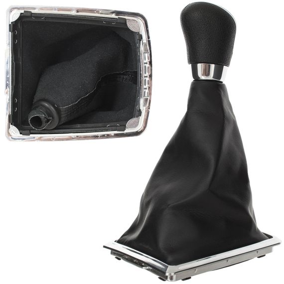 Ford Fiesta Mk7 (08-13) ручка КПП перемикння передач 5 ступка + чохол + рамка, Форд Фієста 7 | Зображення 1