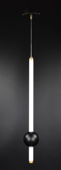 Люстра світлодіодна підвісна LED світильник для квартири на стелю лед 26966 Чорний 65-180х10х10 см.