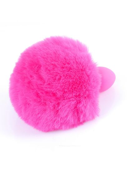 Анальна пробка - Bunny Tail Silicone Pink Plug Pink | Зображення 4
