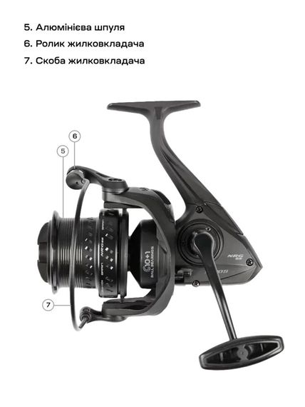 Котушка Brain NRG SE 5500S 10+1BB | Зображення 8
