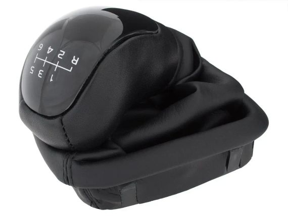 Mercedes W168 A-Class (97-04) ручка перемикання передач КПП чорна + чохол 6 передач, Мерседес