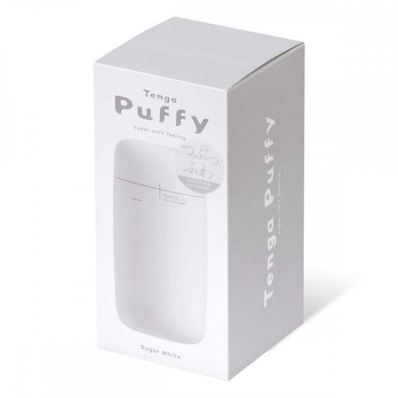 Мастурбатор нереалистичный Tenga Puffy Sugar White, рельефный, бежевый sexstyle | Зображення 7