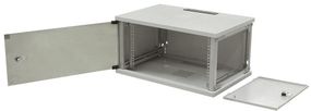 Шкаф ZPAS 19&quot; 6U 600x500, съемные бок.стенки, стекл.дверь, 15kg max, серый (WZ-3615-01-S2-011)