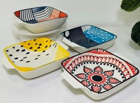 Тарілка квадртана Olens Тригір'я 102-615 19.5х5 см