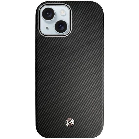 Чохол SGP PC+Leather with MagSafe для Apple iPhone 14 (6.1") Carbon