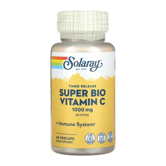 Вітамін С Solaray Super Bio Vitamin C 1000 мг 60 капсул