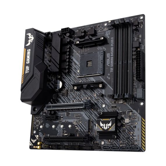 Материнcька плата ASUS TUF GAMING B450M-PLUS II sAM4 B450 4xDDR4 HDMI-DVI mATX (90MB1620-M0EAY0) | Зображення 2