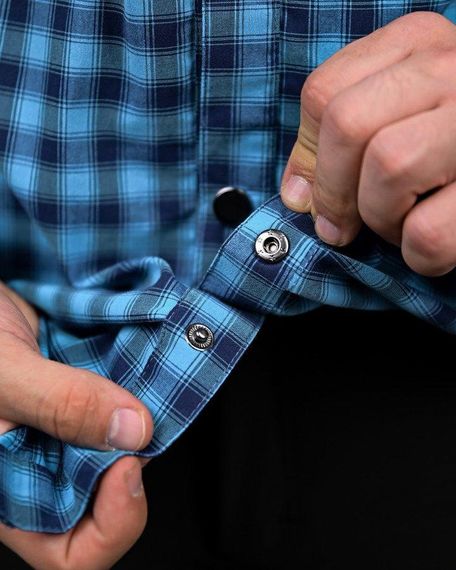 Летняя тактическая рубашка клетка sea ПП4761 | Зображення 5