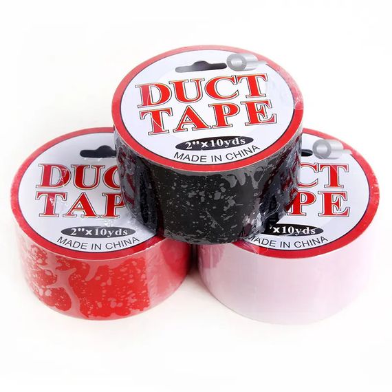 БДСМ- Скотч для бандажу Duct, чорний, 10 м. | Зображення 1