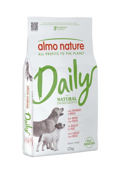 Сухий корм з яловичиною для собак Almo Nature Daily Dog Adult with Beef and Rice, 1.2 кг
