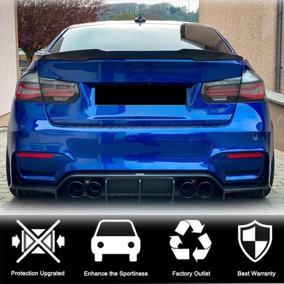 Спойлер кришки багажника Карбон V10 (SD) для BMW 3 серія F-30/31/34 2012-2019 рр | Зображення 3