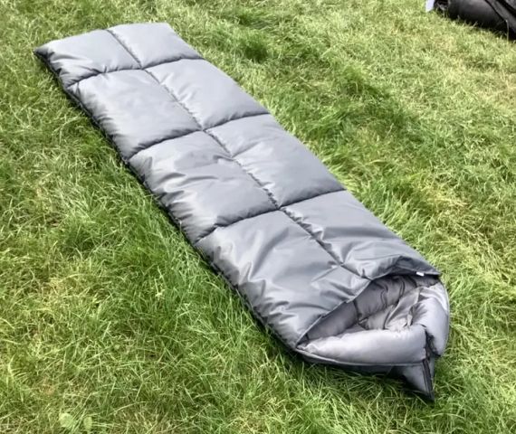 Зимовий спальний мішок ковдру з капюшоном 2,1*0,75 см 400г/м.кв. | Зображення 3