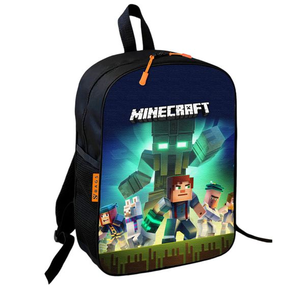 Набор Minecraft Голем и Стив 3 в 1: детский рюкзак + сумка-слинг + пенал, для мальчика и девочки 7–9 лет (6149) | Зображення 1