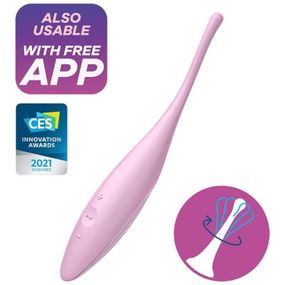 Кліторальний вібратор Satisfyer Twirling Joy з керуванням через програму, рожевий Sex Aura