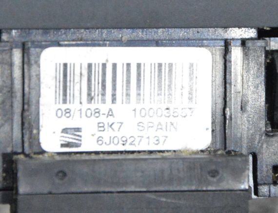 Блок кнопок аварійка Seat Ibiza IV 2008-2017 Панель перемикачів Сеат Ібіза 4 6J0927137 | Зображення 4