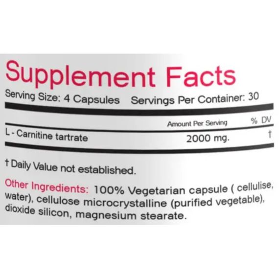 Карнитин Bionic Formula L-Carnitine 2000 mg 120 Caps | Зображення 1