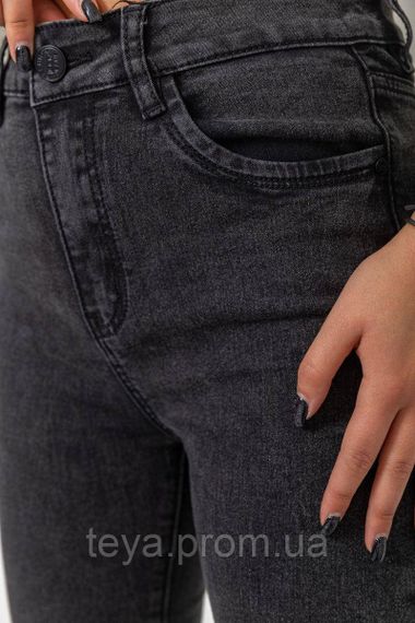 Женские джинсы однотонные сезон демисезон цвет темно-серый размер 28 FG_01350 | Зображення 4