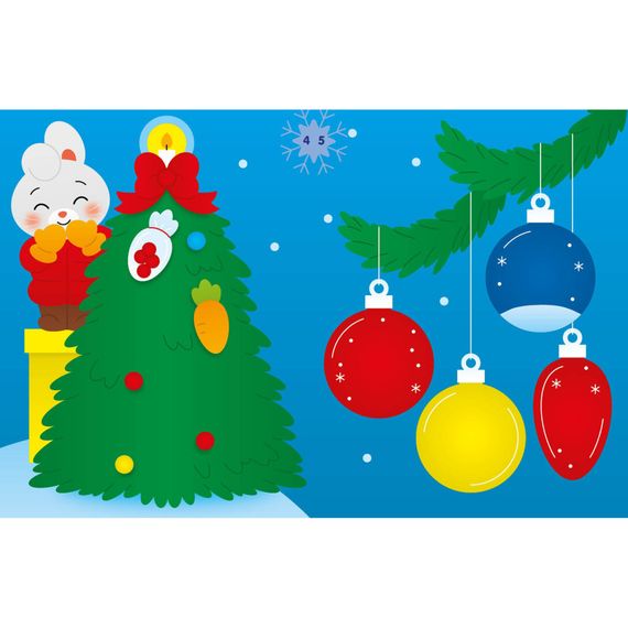 Набір для творчості "Аплікації наліпками Зайчик" 1655005, 30 наліпок | Зображення 2