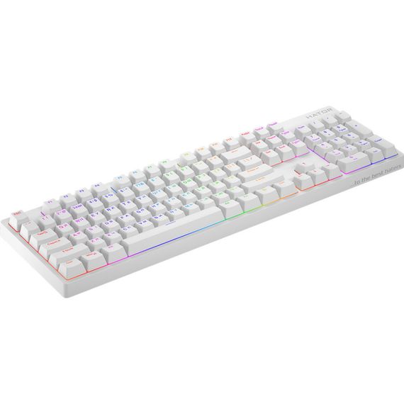 Клавіатура Hator Rockfall 2 Mecha Orange USB White (HTK-711) | Зображення 1