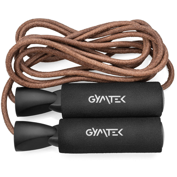 Скакалка Gymtek шкіряна з підшипниками 275см | Зображення 1
